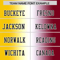 Gold White-Crimson Gradient Football Jersey 3