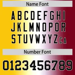 Gold White-Crimson Gradient Football Jersey 4