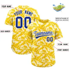 Gold White Graffiti Pattern Authentic Baseball Jersey 2