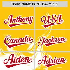 Gold White Ink Pattern Authentic Baseball Jersey 3