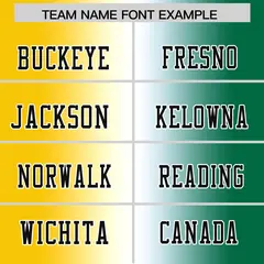 Gold White-Kelly Green Gradient Fashion Football Jersey 3