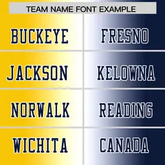 Gold White-Navy Gradient Fashion Authentic Football Jersey 3