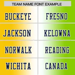Gold White-Neon Green Gradient Football Jersey 3