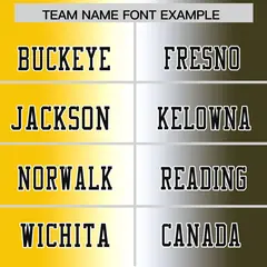 Gold White-Olive Gradient Fashion Authentic Football Jersey 3