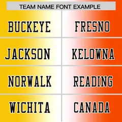 Gold White-Orange Gradient Fashion Authentic Football Jersey 3