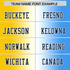 Gold White-Powder Blue Gradient Football Jersey 3