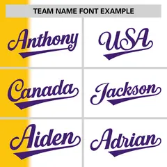 Gold White-Purple Gradient Stripe Two-Button Softball Jersey 3