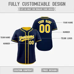 Gold White Reversible Baseball Jersey Moisture-Wicking 3