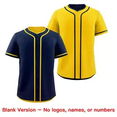 Gold White Reversible Baseball Jersey Moisture-Wicking 9