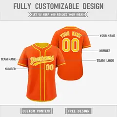 Gold White Reversible Baseball Jersey Moisture-Wicking 3