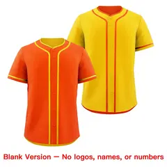 Gold White Reversible Baseball Jersey Moisture-Wicking 9