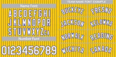 Gold White-Royal Stripe Fashion Baseball Jersey 3