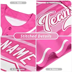 Gold White Tiger Stripe Gradient Baseball Jersey 6