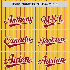 Gold White Tricolor Stripe Fashion Baseball Jersey 3