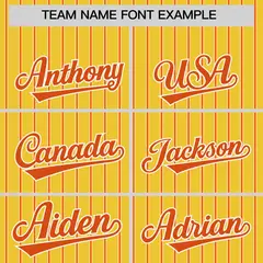 Gold White Tricolor Stripe Fashion Baseball Jersey 3