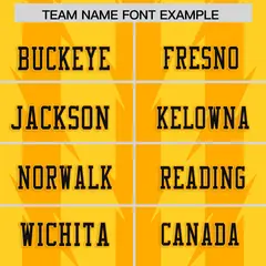 Gold Yellow Razr Stripe Graffiti Pattern Flag Football Jersey 3