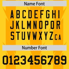 Gold Yellow Razr Stripe Graffiti Pattern Flag Football Jersey 4