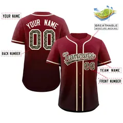 Gradient Ethnic Pattern Baseball Jersey 2