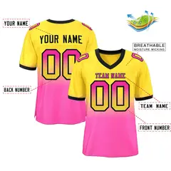 Gradient Fashion Mesh Athletic Football Jersey 2