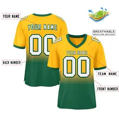 Gradient Fashion Mesh Athletic Football Jersey 23