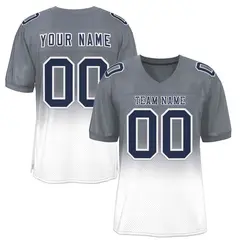 Gradient Fashion Mesh Athletic Football Jersey 57