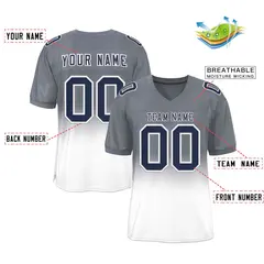 Gradient Fashion Mesh Athletic Football Jersey 58