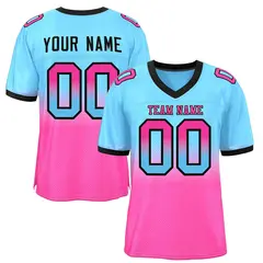 Gradient Fashion Mesh Football Jersey Athletic Sports Shirt