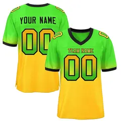 Gradient Fashion Mesh Football Jersey Athletic Sports Shirt 22