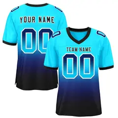Gradient Fashion Mesh Football Jersey Athletic Sports Shirt 36