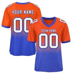 Gradient Fashion Mesh Football Jersey Athletic Sports Shirt 43