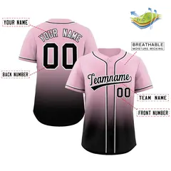 Gradient Full Button Down Baseball Jersey 2