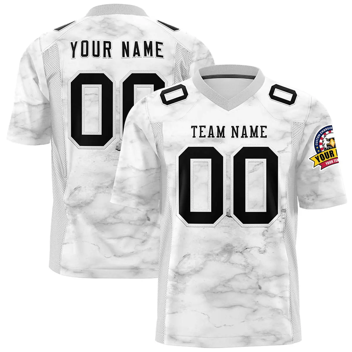 Graffiti Pattern Printed Authentic Football Jersey