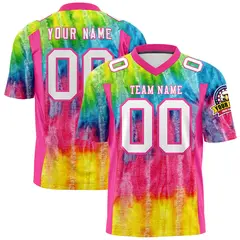 Graffiti Pattern Printed Authentic Football Jersey