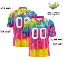 Graffiti Pattern Printed Authentic Football Jersey 2