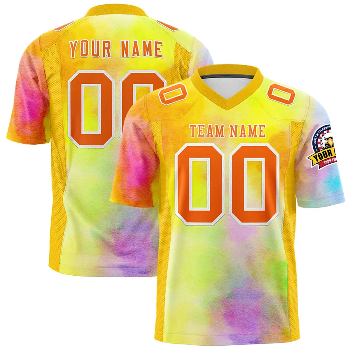 Graffiti Pattern Printed Authentic Football Jersey