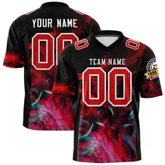 Graffiti Pattern Printed Authentic Football Jersey
