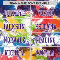 Graffiti Pattern Printed Authentic Football Jersey 3