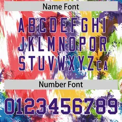 Graffiti Pattern Printed Authentic Football Jersey 4