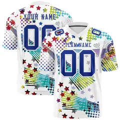 Graffiti Pattern Printed Authentic Football Jersey