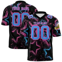 Graffiti Pattern Printed Authentic Football Jersey