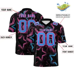 Graffiti Pattern Printed Authentic Football Jersey 2