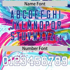 Graffiti Pattern Printed Authentic Football Jersey 4