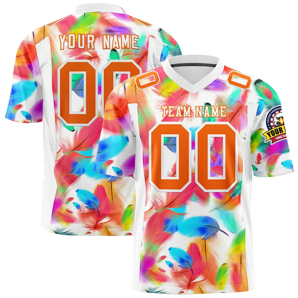 Graffiti Pattern Printed Authentic Football Jersey