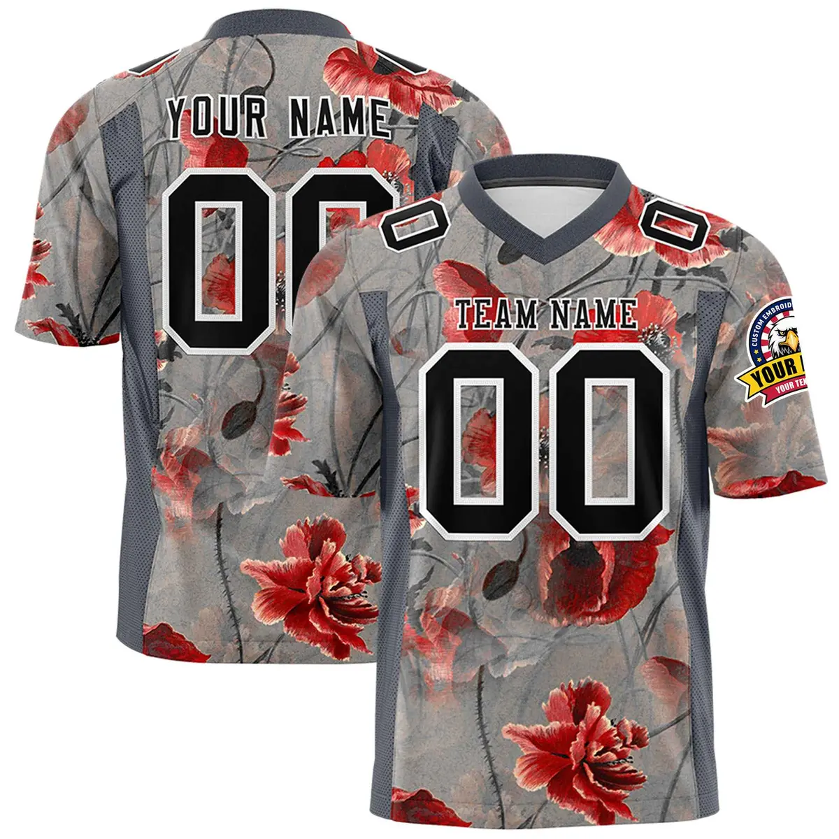 Graffiti Pattern Printed Authentic Football Jersey