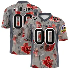 Graffiti Pattern Printed Authentic Football Jersey