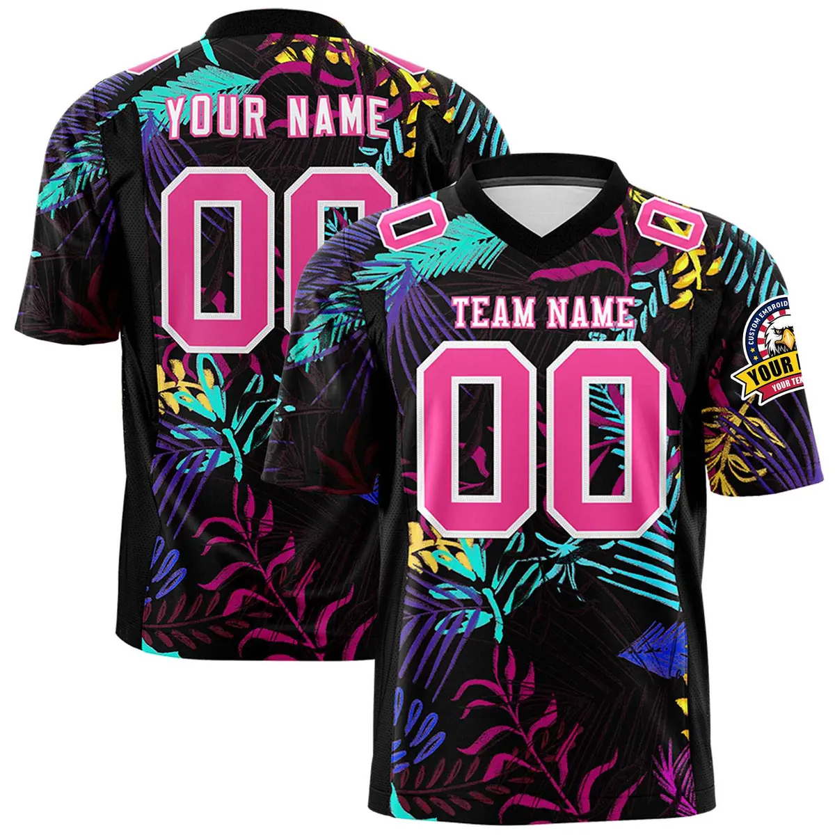Graffiti Pattern Printed Authentic Football Jersey