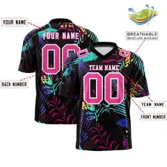 Graffiti Pattern Printed Authentic Football Jersey 2
