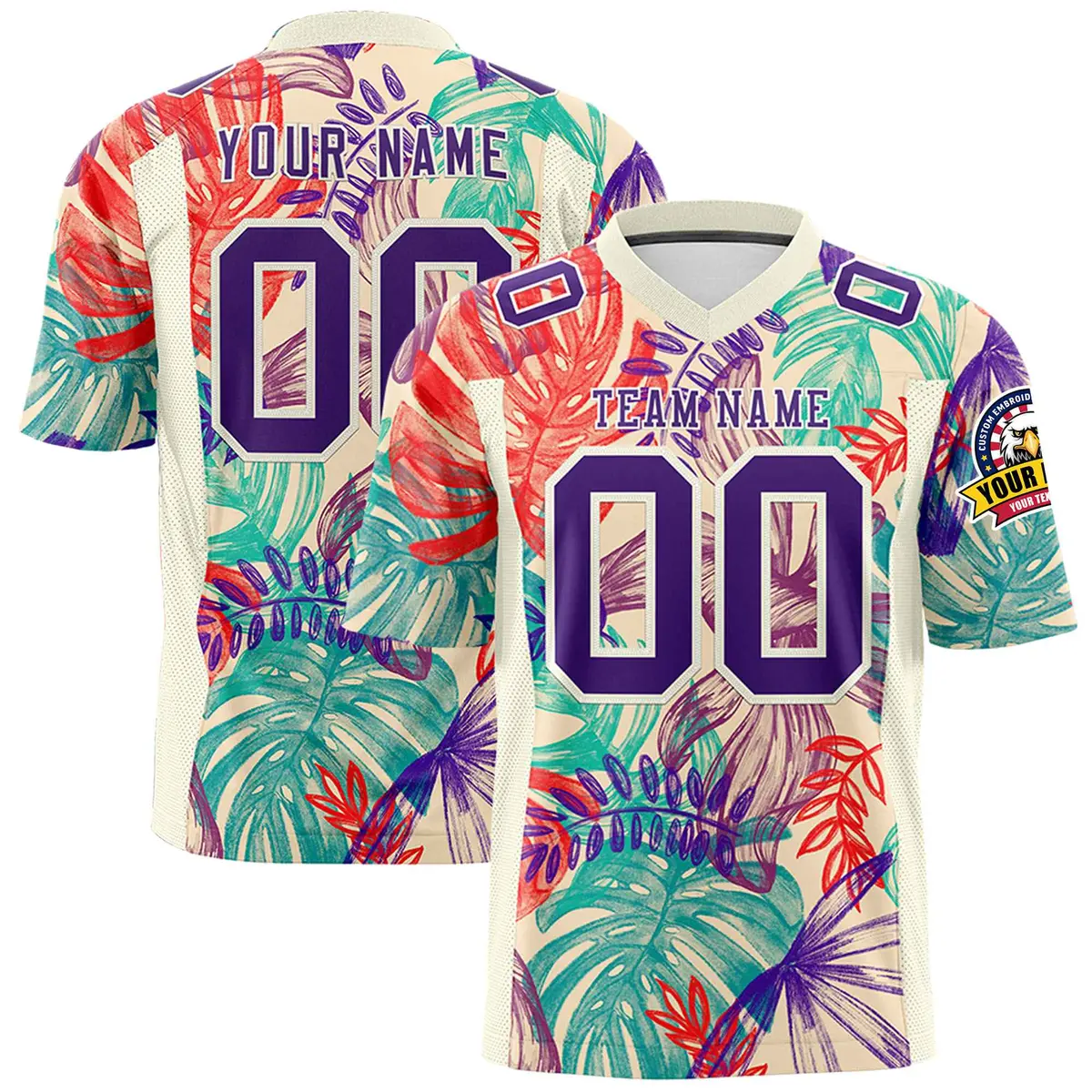 Graffiti Pattern Printed Authentic Football Jersey