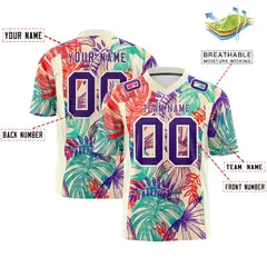Graffiti Pattern Printed Authentic Football Jersey 2
