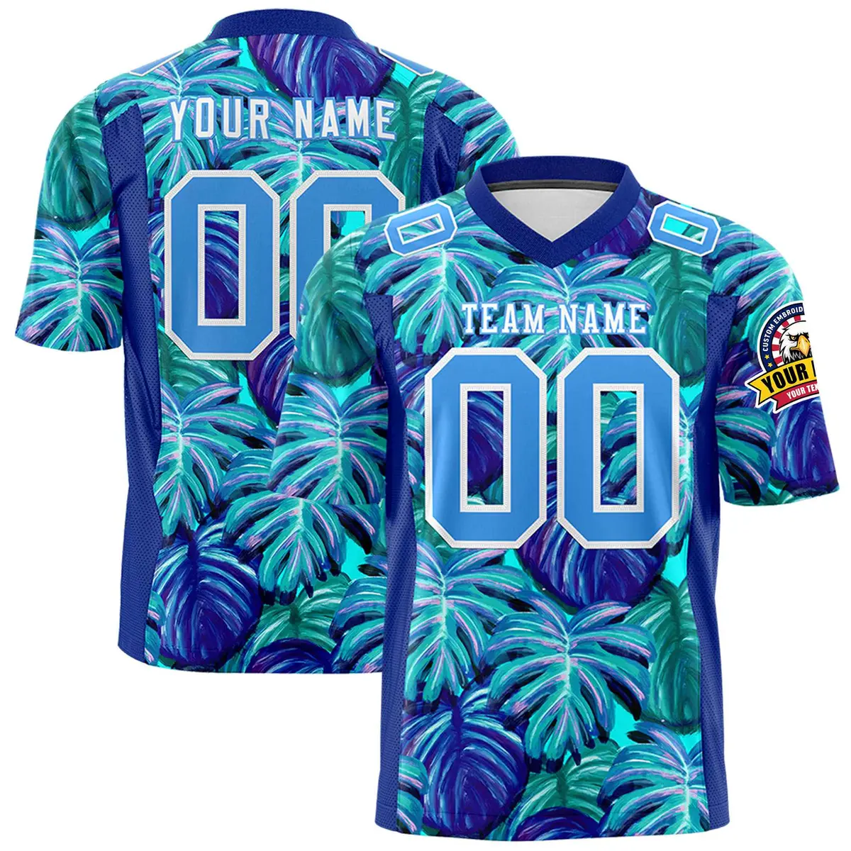 Graffiti Pattern Printed Authentic Football Jersey